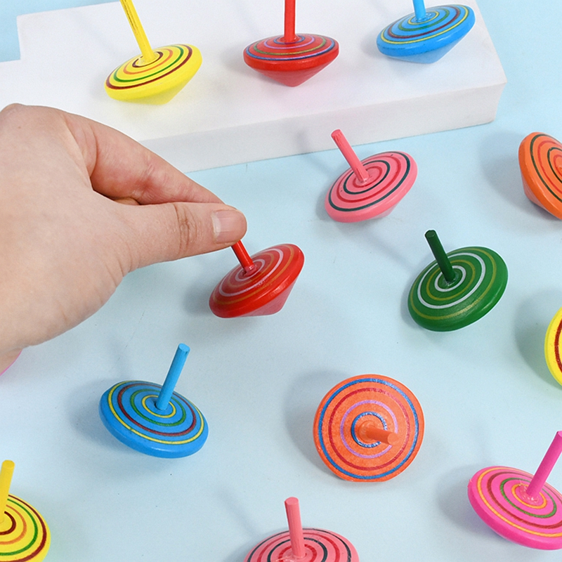 10/20Pcs Colorful Wooden Gyro  - Party Games Adult Birthday 评论和价格