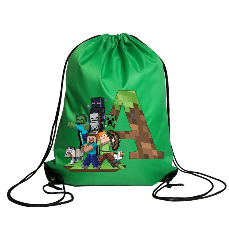 New Minecrafted Drawstring Bag - Party Games Minecraft 评论和价格