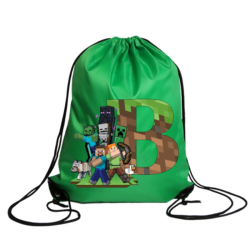 New Minecrafted Drawstring Bag - Party Games Minecraft 评论和价格