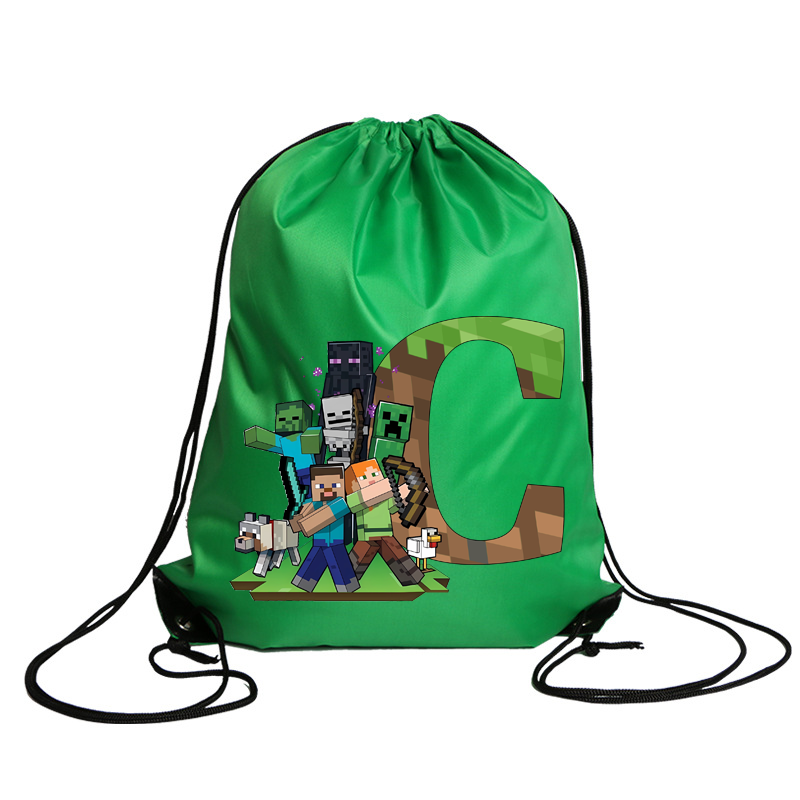 New Minecrafted Drawstring Bag - Party Games Minecraft 评论和价格