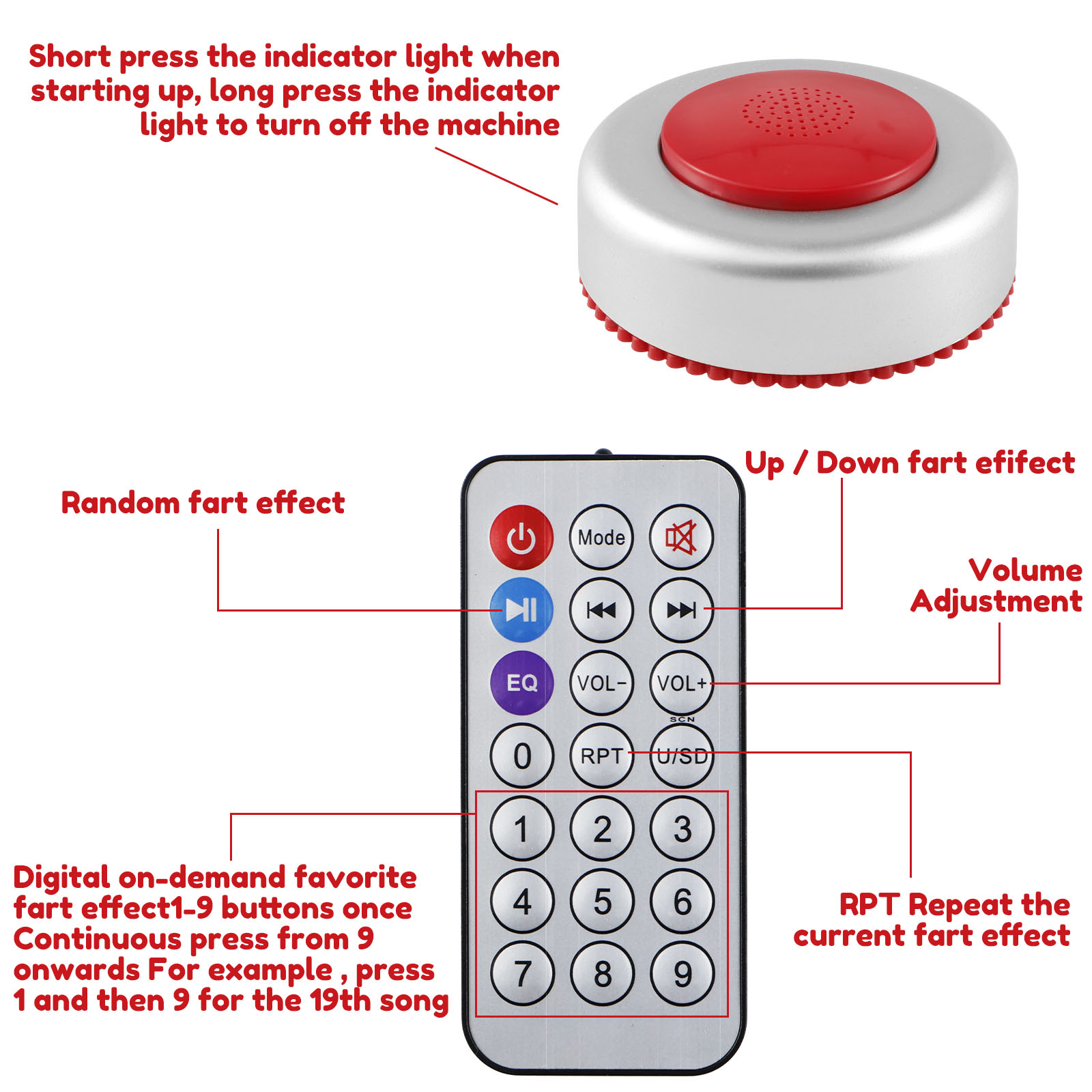 Funny Sound Effects Machine Re - Party Games Adult Birthday 评论和价格