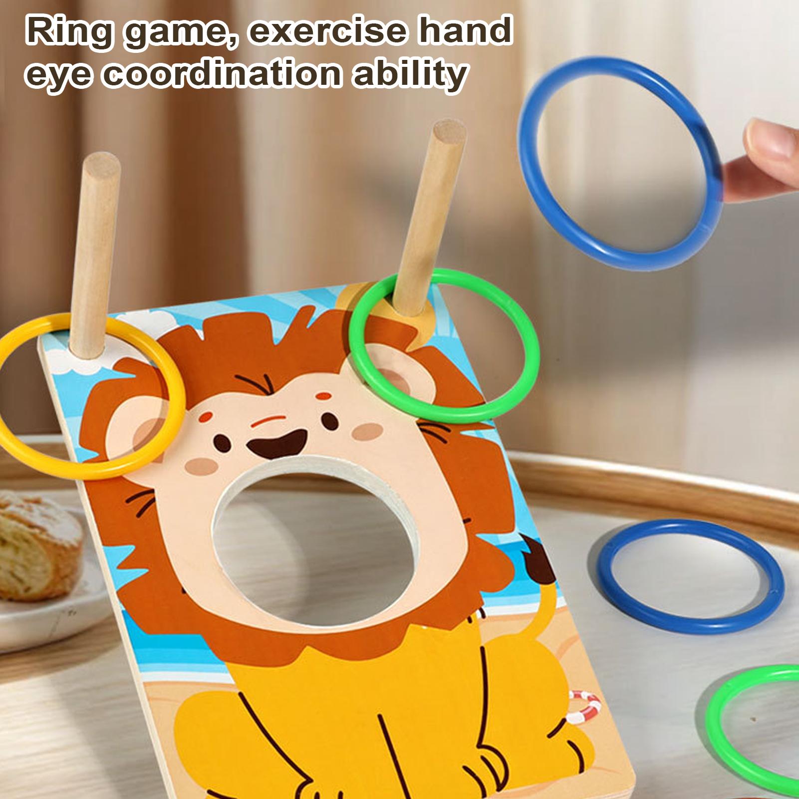 Wooden Bean Bag Toss Game Ring - Party Games Adults Indoor 评论和价格