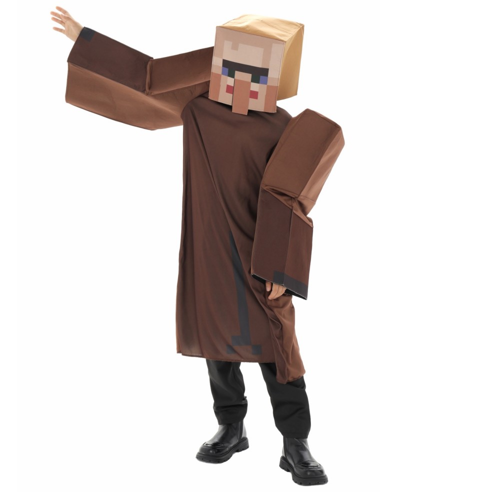 Boys Craft Villager Costume Ga - Party Games Minecraft 评论和价格