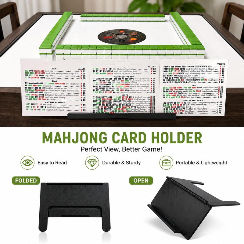 Mahjong Card Holder 3D Printed - Party Games Adults Indoor 评论和价格